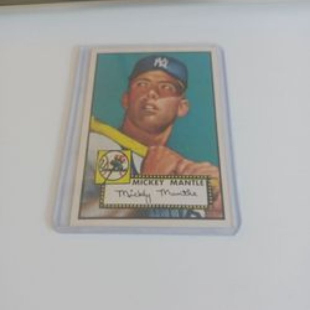 Mickey Mantle 1952 Topps rookie reprint New York Yankees
